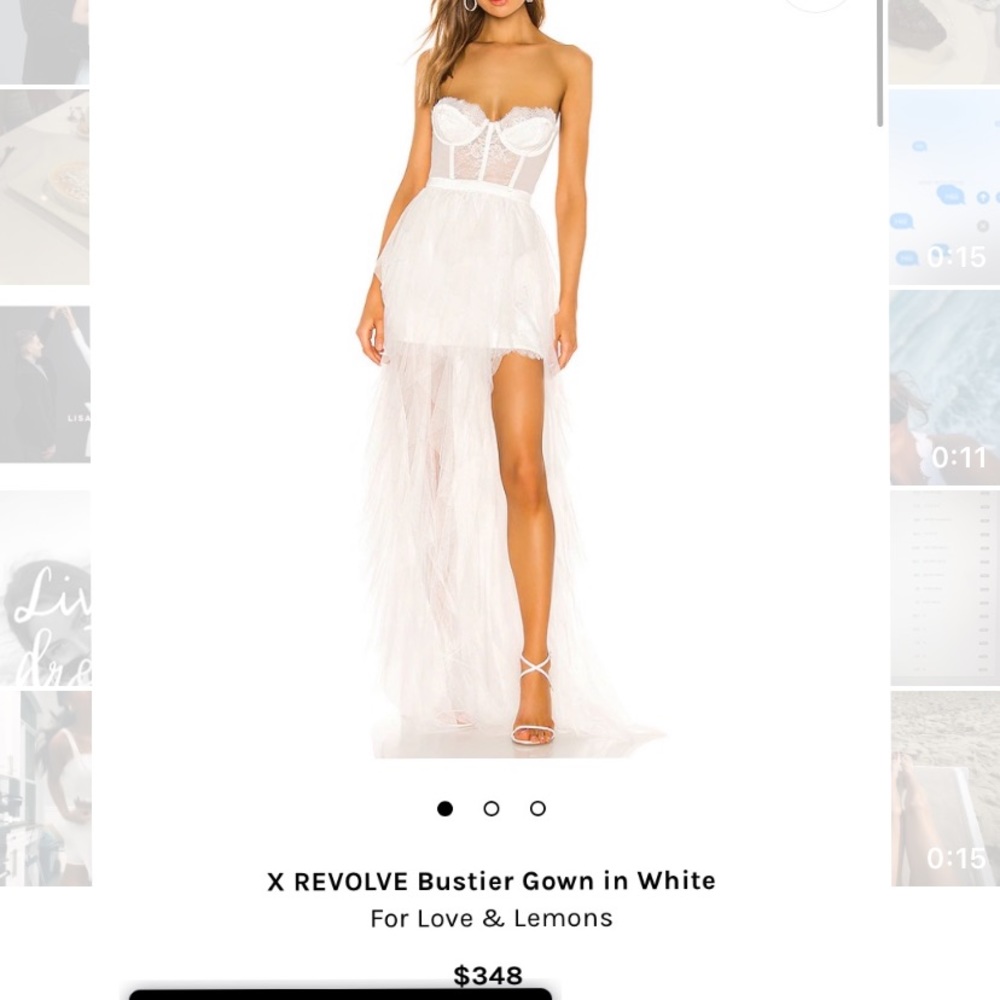 REVOLVE Bustier Gown in White